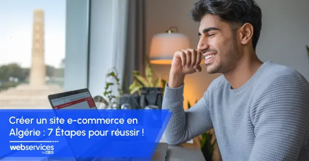 Jeune entrepreneur Algérien créant son site ecommerce